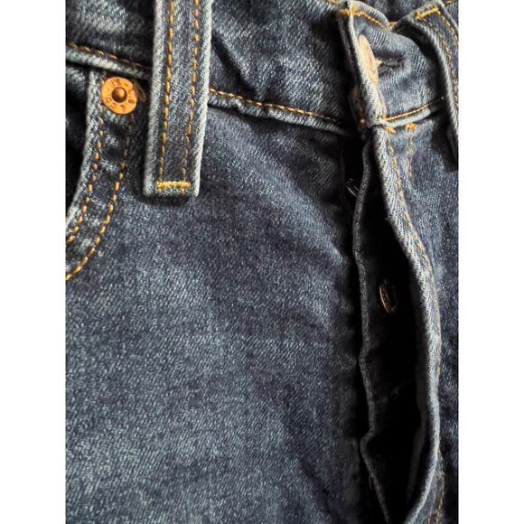 Levi’s Women’s PREMIUM Wedgie Straight Button Fly Jeans Size 26 Dark Wash denim - Picture 4 of 9